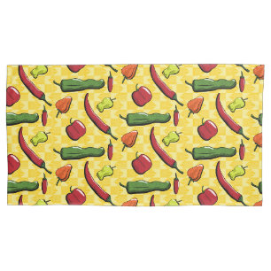Eine Welt der Chili Paprikaschoten Pillowcase Kissenbezug