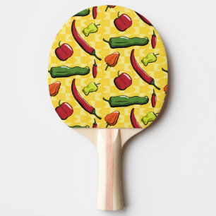Eine Welt der Chili-Pfeffer-Ping-Pong-Schläger Tischtennis Schläger