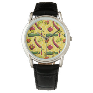 Eine Welt der Chili-Schoten Beobachten Armbanduhr