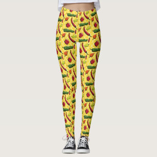 Eine Welt des Chilis Paprikaschoten Leggings