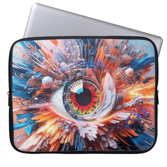 Eine Welt des Wunders beginnt mit der Vision Laptopschutzhülle (Vorderseite)