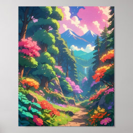 Eine Welt, die ungebunden die Natur durch die Zeit Poster
