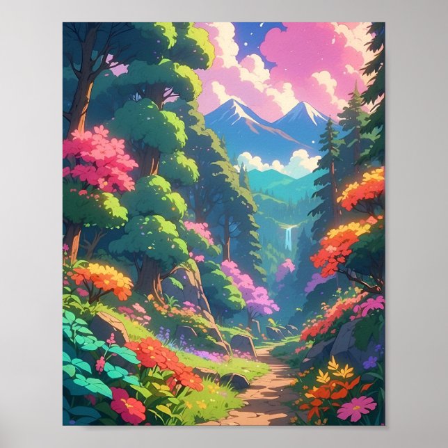 Eine Welt, die ungebunden die Natur durch die Zeit Poster (Vorne)