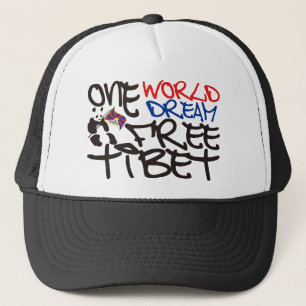 EINE WELT EINE FREIES TRAUMTIBET TRUCKERKAPPE