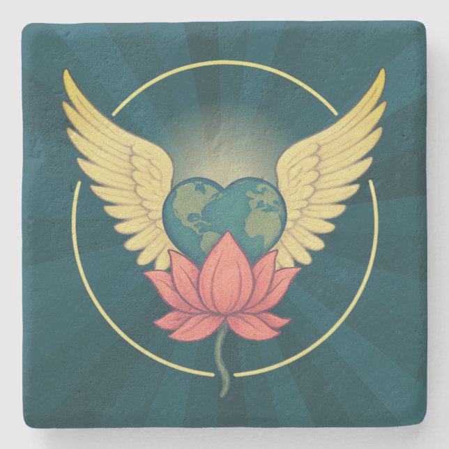 Eine Welt im Untersetzer der Liebe (Vorderseite)