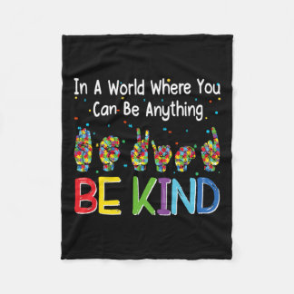 Eine Welt, in der man Autismus überhaupt sein kann Fleecedecke