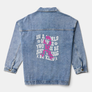 Eine Welt, in der man einfach nur gesunden Brustkr Jeansjacke