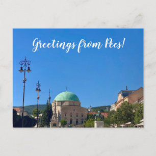Eine Welt zum Feiern: Grüße aus Pécs! Postkarte