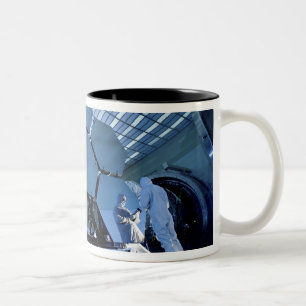Eine Weltraumteleskopreihe James Webb Zweifarbige Tasse