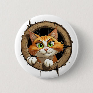 Eine Whimsikkatze mit hellgrünen Augen Pech Button