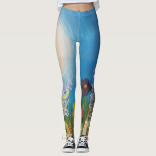 Eine Wiese von Wildblumen Leggings