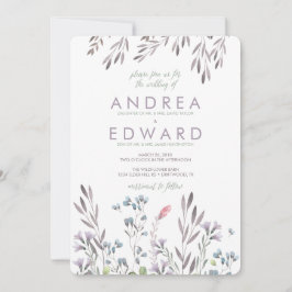 Eine Wildblume Hochzeit Einladung