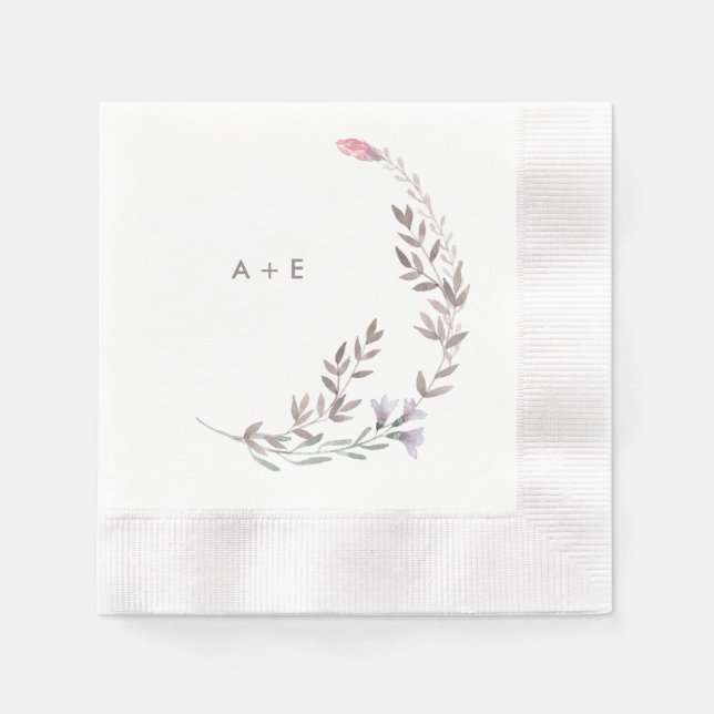 Eine Wildblume Hochzeit Serviette (Vorderseite)