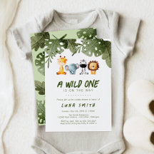 Eine wilde ist auf dem Weg zur Safari Animal Baby