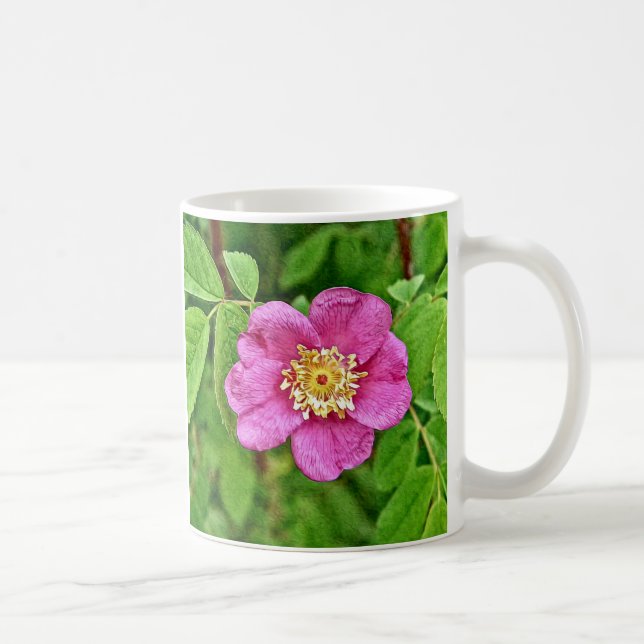 Eine wilde Rose Kaffeetasse (Rechts)