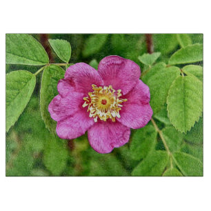 Eine wilde Rose Schneidebrett