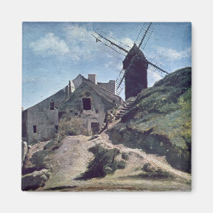 Eine Windmühle bei Montmartre, 1840-45 Magnet