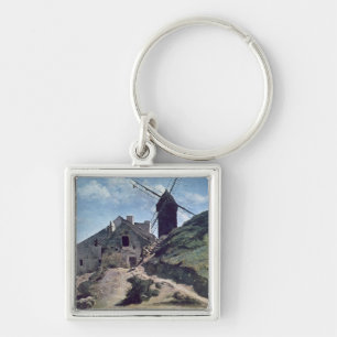 Eine Windmühle bei Montmartre, 1840-45 Schlüsselanhänger