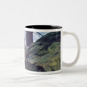 Eine Windmühle bei Montmartre, 1840-45 Zweifarbige Tasse