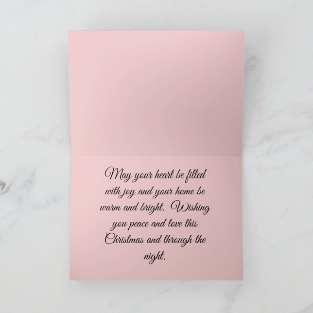 Eine Winter Wonderland Weihnachtskarte Dankeskarte (Innenseite)