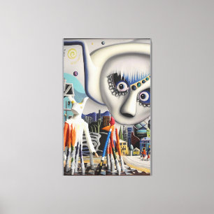 Eine Winter-Wunder-Diorama-Welt Ken Gage Leinwanddruck