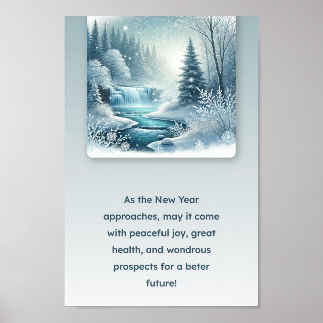 Eine winterliche Nacht Poster (Vorne)