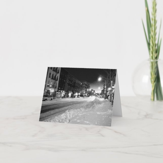 'Eine Winternacht in der Stadt' Karte - Weihnachte (Vorderseite)