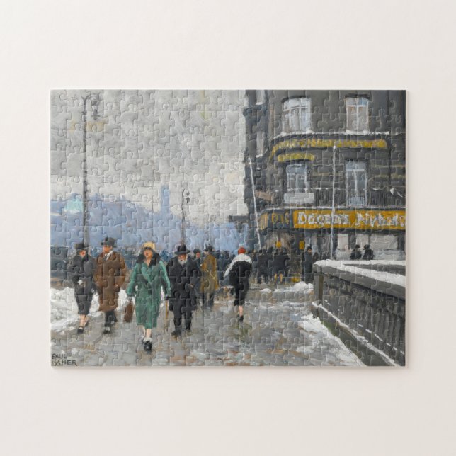 Eine Winterstraße | Paul Fischer (Horizontal)