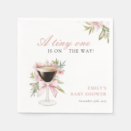 Eine winzige Espresso Martini Babydusche Serviette