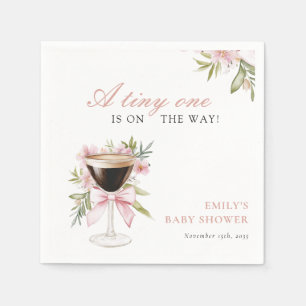 Eine winzige Espresso Martini Babydusche Serviette