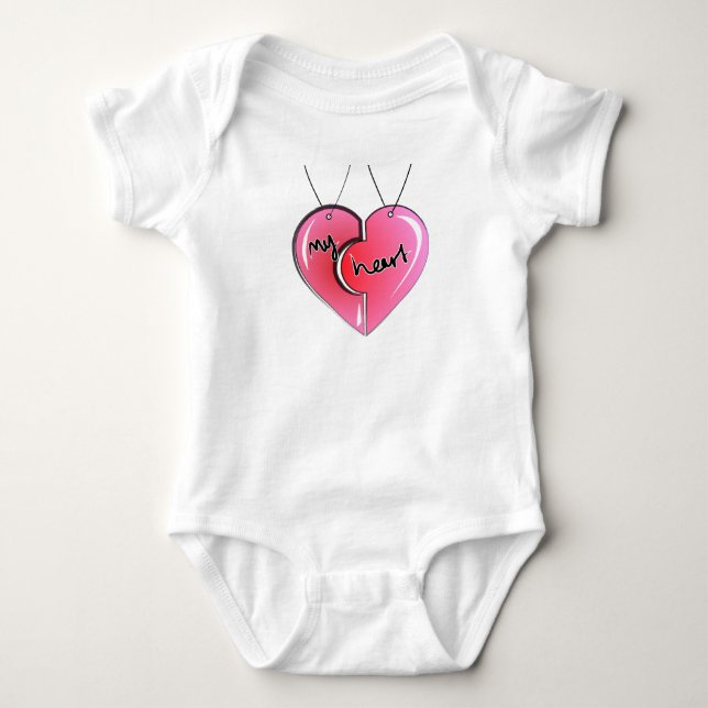 Eine winzige ewige Liebe Baby Strampler (Vorderseite)