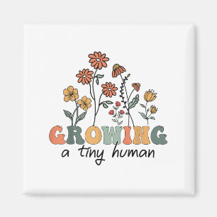 Eine winzige menschliche Blume T-Shirt Funny Preg  Magnet