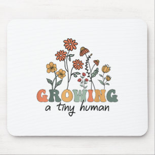 Eine winzige menschliche Blume T-Shirt Funny Preg Mousepad