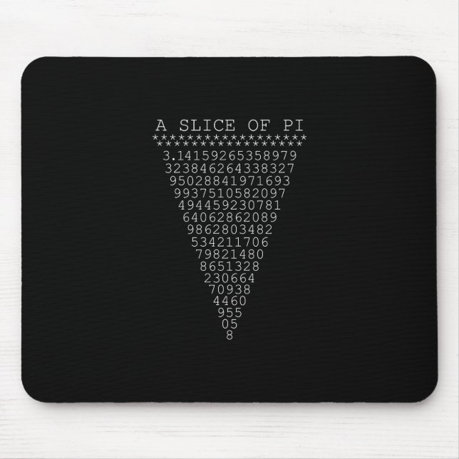 Eine winzige Scheibe Pi Mousepad (Vorne)
