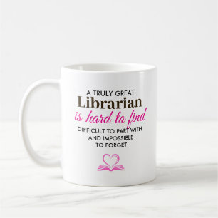 Eine wirklich großartige Bibliothekarin – Name per Kaffeetasse