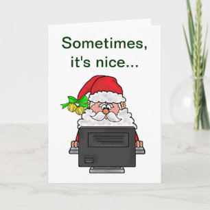 Eine wirkliche Weihnachtskarten-Weihnachtskarte Feiertagskarte