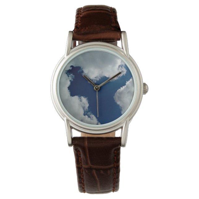 Eine Wolkenkurve Armbanduhr (Vorderseite)