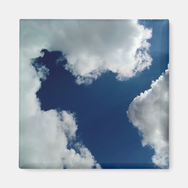 Eine Wolkenkurve Magnet (Vorne)