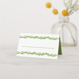 Eine Woodsy-Elegance | Hochzeitswein Liebe Grün Platzkarte
