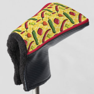 Eine World of Chili Paprikaschoten Putter Cover Golf Headcover