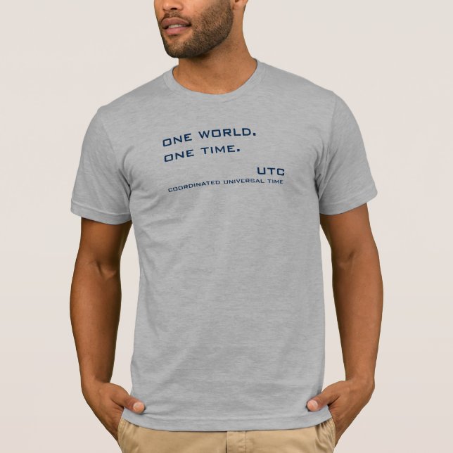 eine world.one Zeit T-Shirt (Vorderseite)