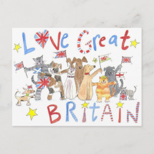 Eine wunderbare patriotische Postkarte