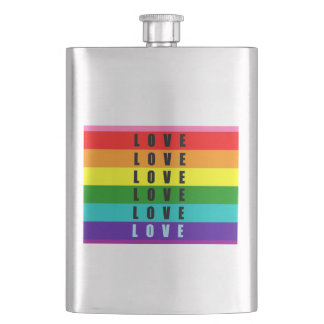 Eine wunderschöne Flasche mit Metallic Drinks Flachmann