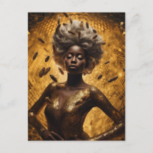 Eine wunderschöne Göttin der Honigbienen Postkarte