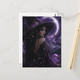Eine wunderschöne Hexe Postkarte