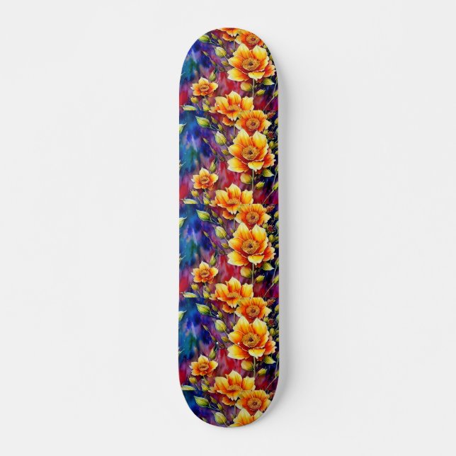 Eine wunderschöne Symphonie von Natur, die Muster  Skateboard (Vorne)