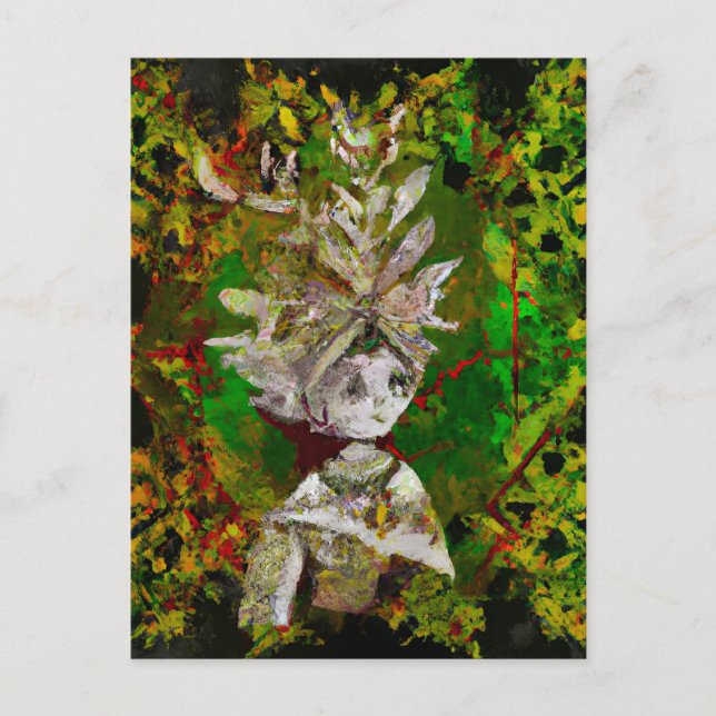 Eine wunderschöne Waldfee Postkarte (Vorderseite)