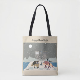 Eine Wüstenglückliche Hanukkah-Tasche Tasche