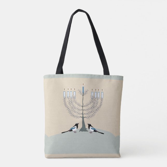 Eine Wüstenglückliche Hanukkah-Tasche Tasche (Rückseite)