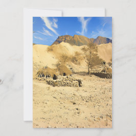 Eine Wüstenoase Feiertagskarte